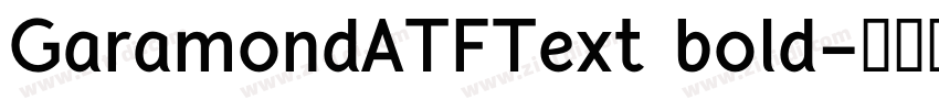 GaramondATFText bold字体转换